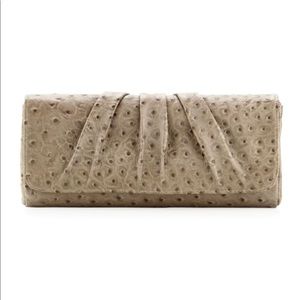 Lauren Merkin, Caroline, Ostrich-Embossed Clutch